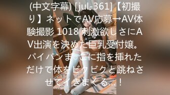 (中文字幕) [jul-361]【初撮り】ネットでAV応募→AV体験撮影 1018 刺激欲しさにAV出演を決めた巨乳受付嬢。パイパンま○こに指を挿れただけで体をビクビクと跳ねさせてイきまくる…！